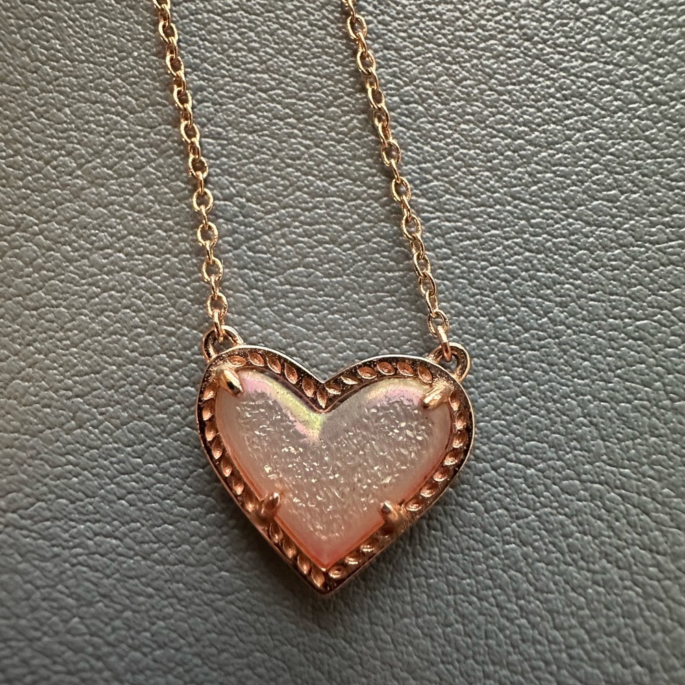 Ari Heart Rose Gold Pendant Necklace